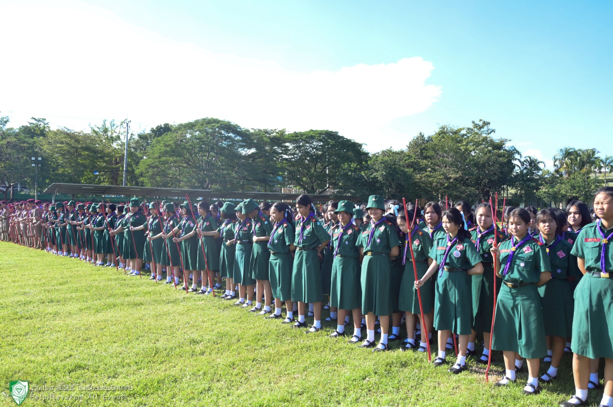 บรรยากาศการเปิดกองลูกเสือ เนตรนารี