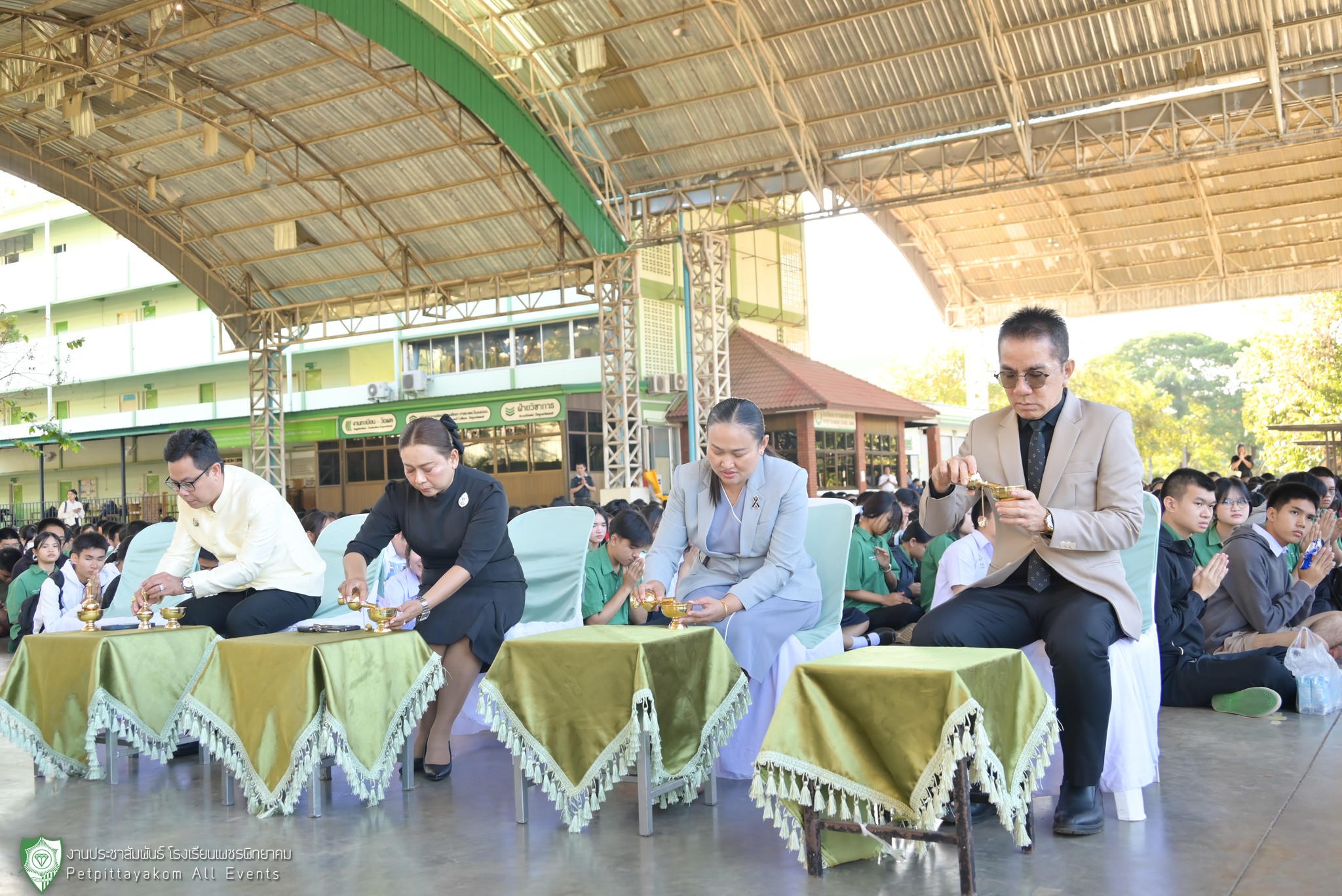 บรรยากาศพิธีบำเพ็ญพระราชกุศลปัญญาสมวาร