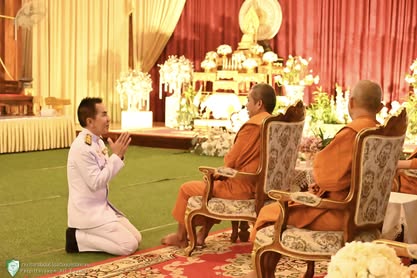 ภาพพิธีทำบุญตักบาตร