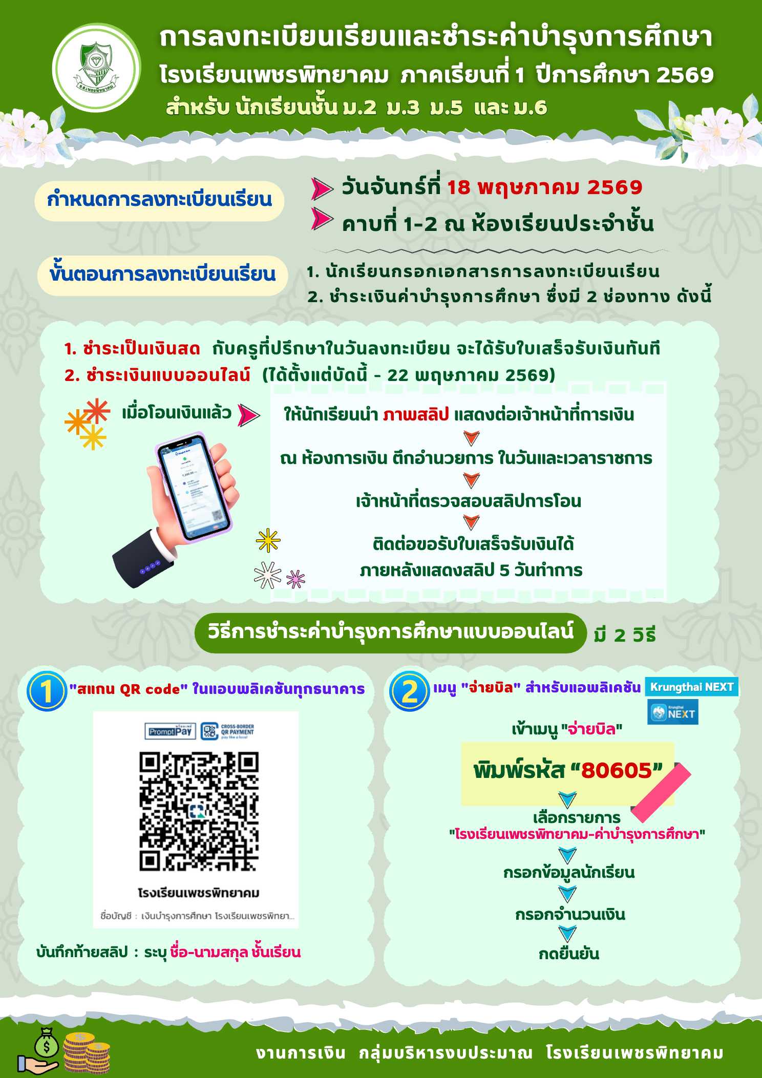 ประกาศค่าบำรุงการศึกษา ภาพที่ 6