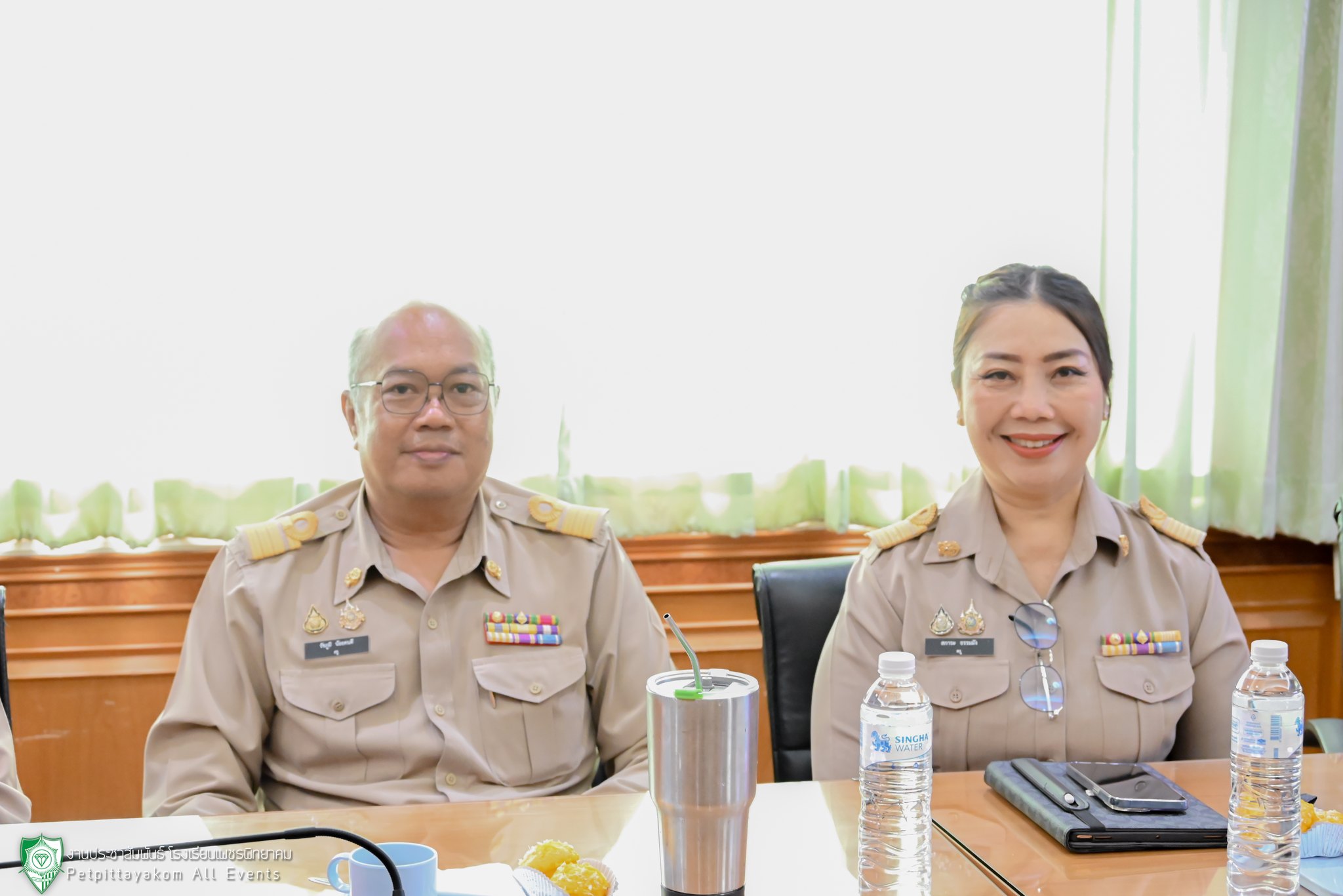 บรรยากาศการตรวจเยี่ยมความพร้อมเปิดภาคเรียนออนไลน์ 4