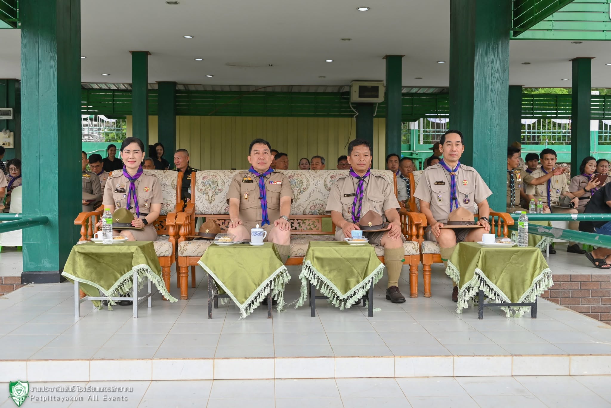 บรรยากาศพิธีทบทวนคำปฏิญาณและสวนสนาม 1
