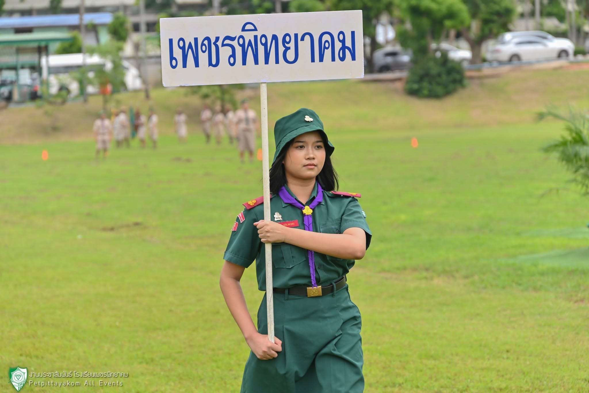 บรรยากาศพิธีทบทวนคำปฏิญาณและสวนสนาม 6