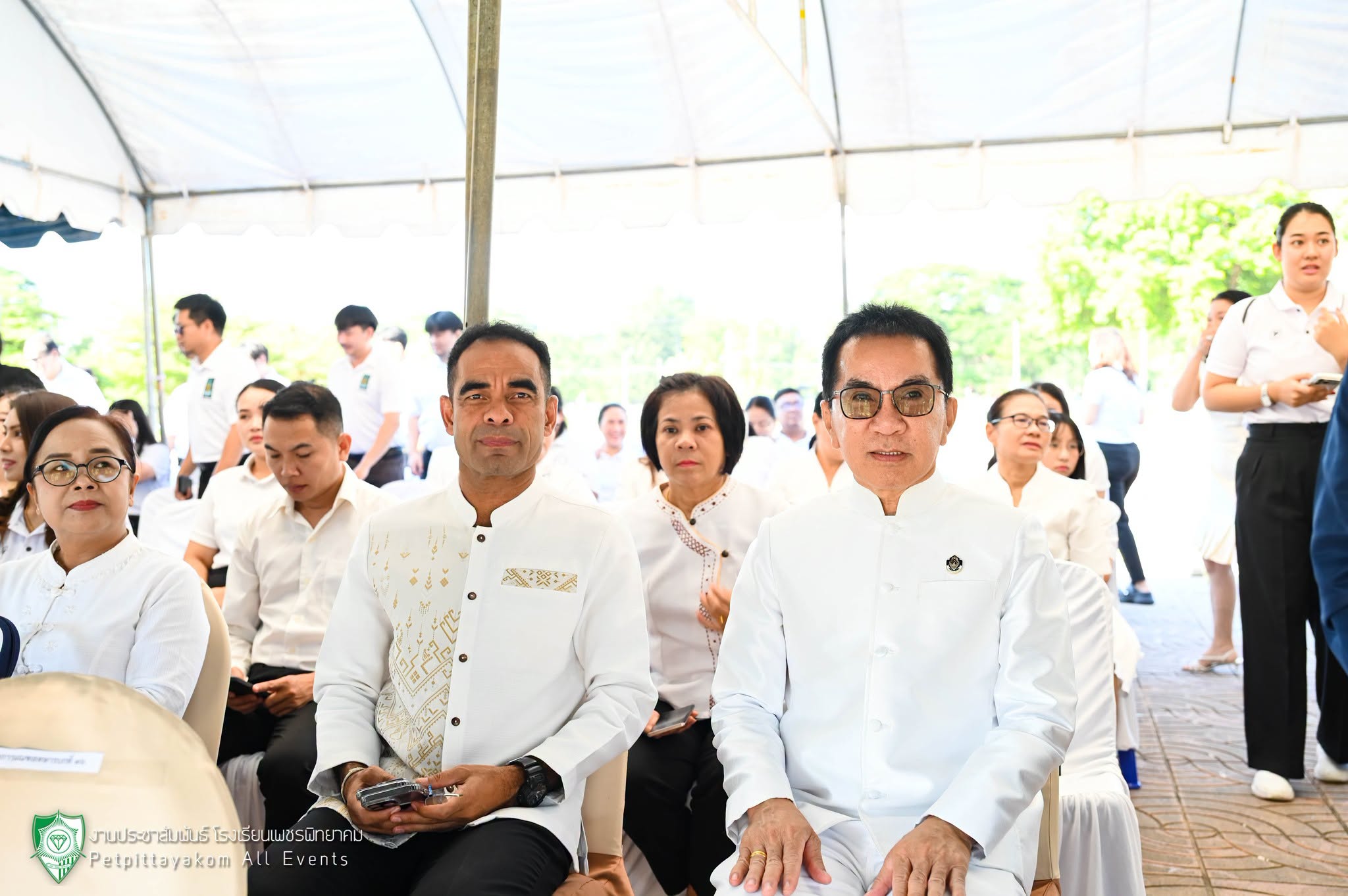 พิธีบวงสรวงก่อสร้างซุ้มถวายดอกไม้จันทน์